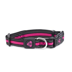Double Layer Reflective Mesh Collar - Small Pink