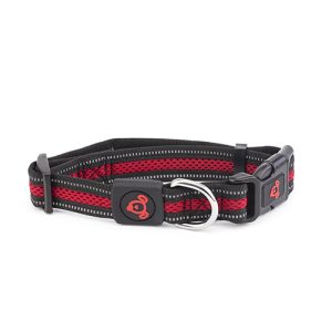 Double Layer Reflective Mesh Collar - Small Red