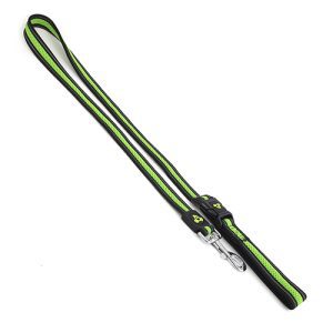 Double Layer Reflective Mesh Cafe Lead - 2.5cm x 120cm Green