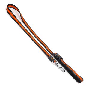 Double Layer Reflective Mesh Cafe Lead - 2.5cm x 120cm Orange