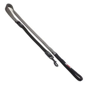 Nylon Dog Lead Premium with Shock Absorb - 2.5cm x 120cm Grey