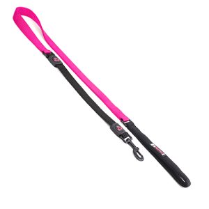 Nylon Dog Lead Preimum with Shock Absorb - 2.5cm x 120cm Pink
