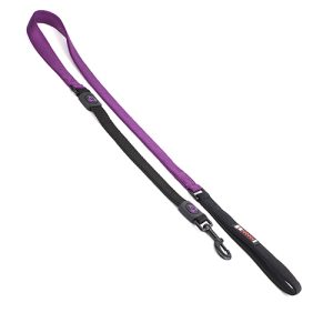 Nylon Dog Lead Premium with Shock Absorb - 2.5cm x 120cm Purple