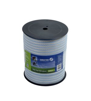 Poly Tape White 20mm Mix 6 500m