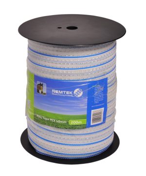 Poly Tape White 40mm Mix 10 200m