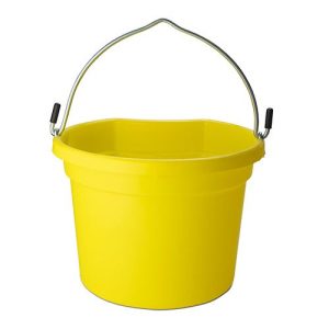 Flat Back Buckets - 8 Litre - Yellow