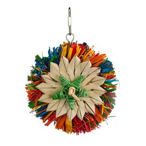 Bird Toy - Destructive - Rainbow Pinwheel