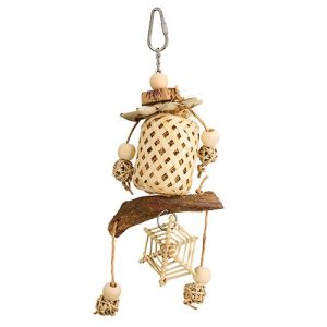 Bird Toy - Naturals - Bamboo Web Lantern