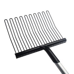 Rubber Mat. Fork Metal Alu Handle - Blk