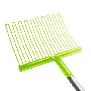 Rubber Matt. Fork Metal Alu Handle - Grn