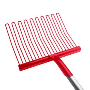Rubber Mat. Fork Metal Alu Handle Red