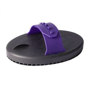 Rubber Curry Comb - Large - Purple