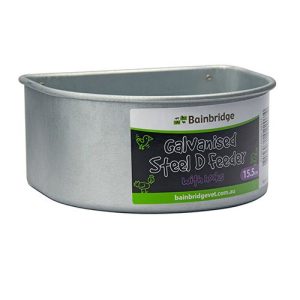 D Feeder with Hooks - Galvanised - 15.5cm