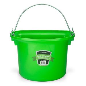 Rail Hanging Feed Bucket 12 Litre - Green