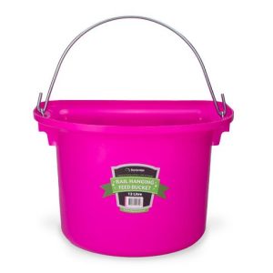 Rail Hanging Feed Bucket 12 Litre - Hot Pink
